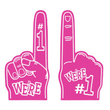 Red Foam Finger Sports Fan Accessory 1 Pack 18 Inch