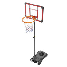 Kids Outdoor Portable Basketball System 28" Adjustable 5'-7'
