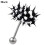 Borchia a martello punk unisex, 1 pezzo 1