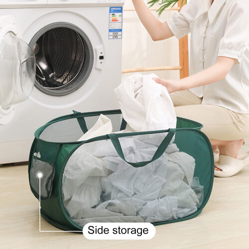 Warkul Foldable Mesh Laundry Basket 1-Pack 2