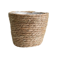 Panier de rangement pour cache-pot de fleurs tressé Zynic