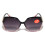 Women's oversized rhinestone bifocal reading sunglasses UV 2