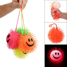 Flashing Puffer Ball Stress Relief Squishy Toy 1pc