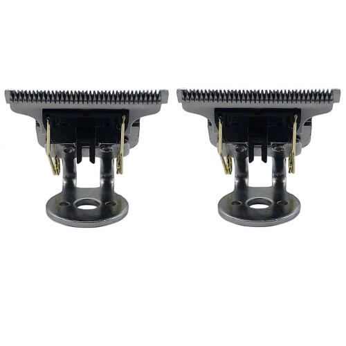 T-shaped hair clipper blade T9 replacement head silver
