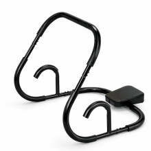 (Black) Compact White Exercise Equipment | Ab Roller for Home Workouts - Sturdy Core Trainer for Sit Ups & Strength Training