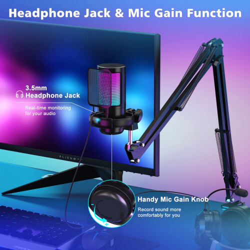 TITOUMI CZB-02100 gaming USB microphone noise-cancelling 1