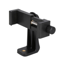 Universal phone tripod mount with 360 rotation and