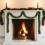 Washranp Christmas pine garland artificial unlit green 6 4