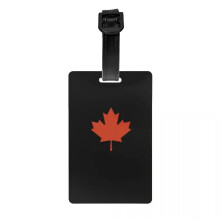 Canada flag luggage tag for suitcase privacy ID card