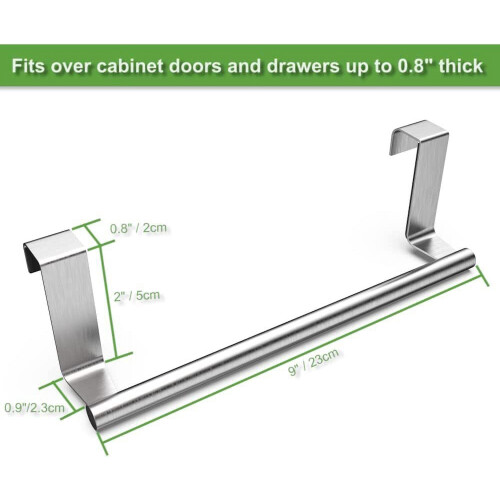 Stainless Steel Kitchen Towel Holder 9 Inch 2 Pack 2