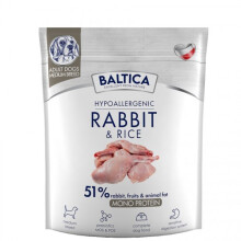 BALTICA Nutraceutic Hypoallergenic M Rabbit with rice - dry dog food - 1kg