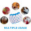 Silicone Ice Cube Tray with Lid 74-Cube Stackable 2