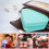 Travel Jewelry Case with Mirror Blue Small Organizer 6