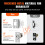 SKYSHALO front door handle and deadbolt set silver 5