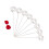 Silver Round Wire Photo Clips 50 Count 6