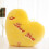 Heart Shaped LED Pillow Plush Toy Yellow 2