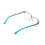 Women's cat-eye optical reading glasses metal frame clear 4