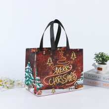 XUNRYAN Christmas gift bags reusable non-woven tote 12 pcs