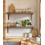 Wood Wall Shelf Rustic Floating 24 Inch Natural Solid Wood 4