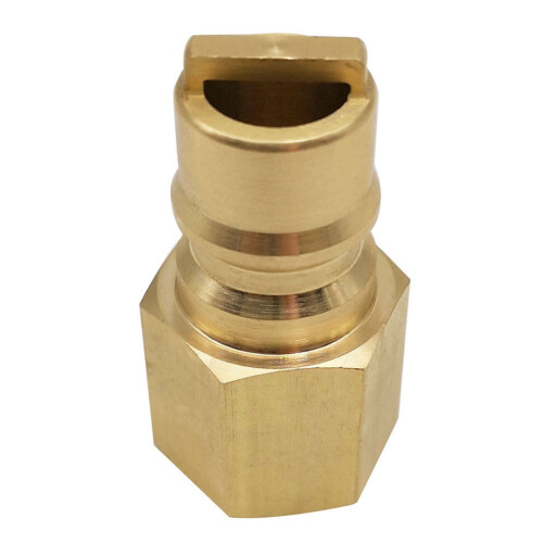 Propane Gas Hose with Quick Coupling, 3/8 Inch Brass Plug 1