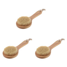 Body Brush with Long Handle and Wooden Handle 3 Pack