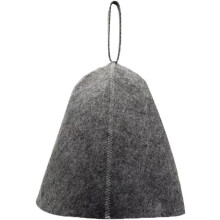 Sauna Hat Wool Vaporarium Cap 1 Piece Gray