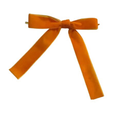 Velvet Christmas wreath bow brown 1 piece