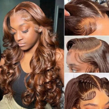 Long Curly Wavy Wig Honey Blonde with Brown Highlights,
