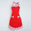Women's Plaid Bowknot Pocket Apron Adjustable Lace-up 4