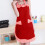 Women's Plaid Bowknot Pocket Apron Adjustable Lace-up 5