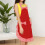 Women's Plaid Bowknot Pocket Apron Adjustable Lace-up 6