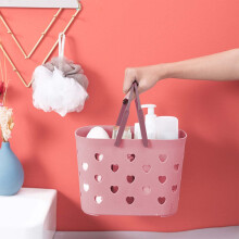 Portable Shower Caddy Plastic Storage Basket with Handle