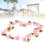 Artificial Cherry Blossom Vine Garland 7.9 FT Pink White 4 2