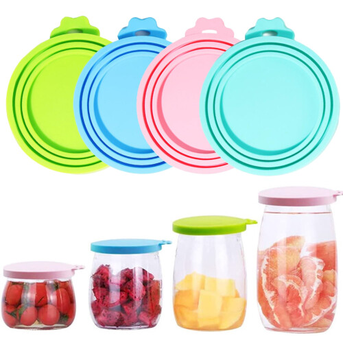Silicone Pet Food Can Lid Universal Leak-Proof 6-Pack 2