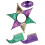 Beistle Mardi Gras Jester Set 1