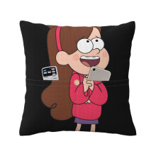 Gravity Falls vászon díszpárnahuzat négyzet alakú párnahuzat párnahuzat kanapéhoz, hálószobához, kanapé vászon díszpárna