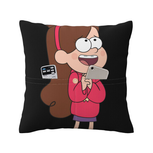 Gravity Falls Λινό διακοσμητικό κάλυμμα μαξιλαριού τετράγωνο κάλυμμα μαξιλαριού για