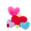 Pink Plush Heart Pillow Decorative Cushion 1 Piece 5