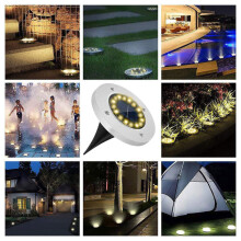 Solar LED landscape light multicolor