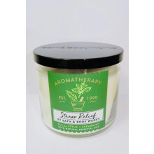 Bougie Parfumée Aromathérapie Stress Relief, Eucalyptus + Menthe Poivrée