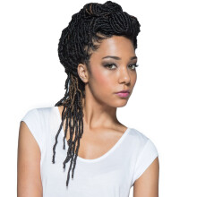 Bobbi Boss Syntetiska Hår Crochet Flätor Afrikanska Rötter Nu Locs 14" (4-PACK, BUG)