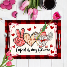 XUNRYAN romantic non-slip insulated placemats 4-pack