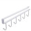 Metal under-cabinet mug rack with 6 hooks 1