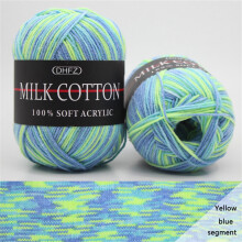 XUNRYAN cotton yarn colorful 50g