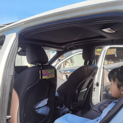 Car Rearview Mirror Phone Holder Rotatable Retractable 2