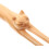 Wood Back Scratcher Cat Shape Long Handle 1 Piece 5