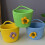 Woven floral basket with handle 1 piece 3