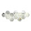 Hexagon Mirror Wall Stickers Silver 12PCS 1