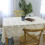Azerlee cotton crochet floral tablecloth rectangular 55 x 3