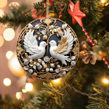 Christmas Nativity Pendant Decoration Acrylic 3.14 in